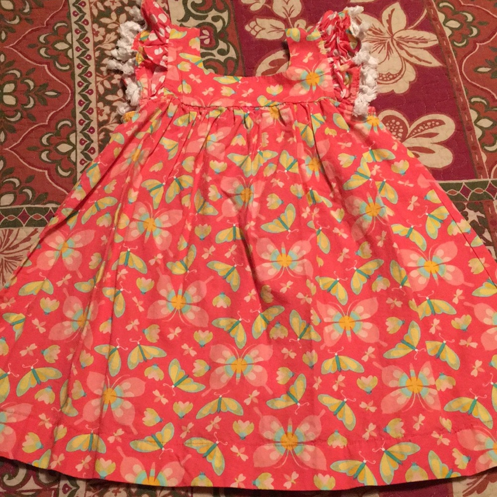 Beautiful coral butterfly dress!